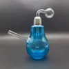 1x glas bong stor glödlampa vattenpipa vattenrör röker bong bubbler vattenrör