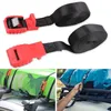 2 PCS Car Rack Rack Straps Tie أسفل حزام شحن الشحن الثقيل مع مشبك قفل الكاميرا المبطنة قابلة للتعديل لألواح ركوب الأمواج canoe304l