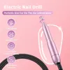 Prego manicure conjunto yblntek elétrica usb máquina de broca 20000 rpm pedicure brocas arquivo para unhas acrílicas gel polimento forma ferramentas 230911