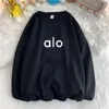 Designer Aloo Long Sleeve Spring i jesień ciepły sweter Sml Okrągła szyja luźna odzież potu unisex casu top