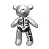 Fashion Skeleton Bear Femelle sac à dos punk Sacs d'école Sacs d'école violente ours pour femmes sacs de créateurs pour adolescents cadeaux personnalité Skull sac à dos