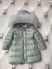 Piumini per bambini firmati Piumini Cappotti Piumino unisex per bambini trench rosa cappotti rosa designer pelliccia di volpe con cappuccio invernale caldo piumino d'anatra antivento abbigliamento per bambini