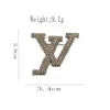 Luxe Dames Heren Designer Merk Letters Broches 18K Vergulde Inleg Kristal Strass Sieraden Broche Charme Pin V-Letter Trouwen 283x