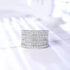 Anello di fidanzamento nuziale di fidanzamento da uomo di lusso all'ingrosso Anello hip-hop Vvs in argento sterling 925 con diamante ghiacciato da 2 ct