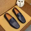 Moda masculina sapatos de couro genuíno negócios escritório trabalho mocassins formais marca designer festa casamento apartamentos tamanho 38-45