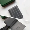 Porte-cartes de luxe porte-monnaie avec boîte sac à poussière Portefeuille de créateur pour femmes et hommes Sac de carte en cuir de haute qualité mode classique vert Mini porte-cartes bancaires