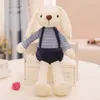 Süper sevimli şeker tavşan doldurulmuş oyuncak sevimli çift tavşan bebek yaratıcı doğum günü hediyesi