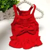 Dog Apparel Pet Princess Dress Bowknot Suspender Soft Comfortable Eye-catching Puppy Summer Ruffle Skirts Supplies