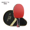 Tischtennisschläger Huieson 5 Star Ping Pong Schläger Kohlefaser für Doppelpickel aus Gummi 220905188e