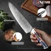 Новейший дамасский нож шеф-повара, 8-дюймовый острый кухонный нож, японский стальной сверхострый кухонный нож VG-10, ручка G10
