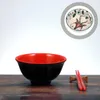 Ensembles de vaisselle, bol en céramique de dessin animé, vaisselle de cuisine, salade de ménage, assiette de fruits, riz, Ramen japonais créatif