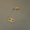 Light Luxury CEL Diamond Pig Nose Arc de Triomphe Bracelet Designer Bracelet