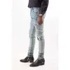 Denim Amiryes dżins Designer Pants Man Mens Jean's Men Jeans Summer New Blue Patchwork Patch Hole 52jf