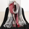 Design de luxo inverno cachecol de caxemira feminino xales e wraos pashmina bufanda estolas cavalo impresso grosso cobertor quente