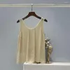 Kvinnors tankar sexiga flickor paljett väst sommaren sequined shiny casual spangle camisole party club för kvinnor lyx paillette tank tops