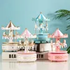 Decoratieve objecten Beeldjes Taartdecoratie Carrousel Kerst Muziekdoos Muziekdoos Stuur Meisjes Verjaardagscadeaus Creatief Bakken Decoraties 230911