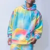 Tute da uomo Abbigliamento uomo 2023 Felpe sportive oversize tie-dye Set Uomo con cappuccio Tuta colorata di alta qualità Felpe Tute