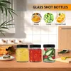 Bottiglie di stoccaggio Mini Ginger Glass S Barattolo di liquore trasparente a prova di fuoriuscite Oli riutilizzabili Condimenti Succhi e condimenti per insalata