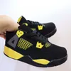 Kinderschoenen 4 Peuters 4s Basketbal Jumpman Zwarte Kat Jongens Meisjes Designer Schoen Big Kid Jeugd Fire Red Thunder Trainers Kinderen Cool Grijs Gefokt Motorsport Verlichting