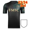 23 24 Naples Osimhen Mens Soccer Jerseys Napoli Halloween Olivera Elmas Zielinski H. Lozano Anguissa Rrahmani Lobotka Home Away målvakt Fotbollskjortor uniformer