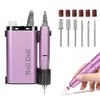 Ensemble de manucure pour ongles, perceuse électrique 35000 tr/min, Machine USB Rechargeable pour Salon, ponceuse professionnelle Portable pour vernis 230911