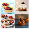 Baking Moulds 6 Cavity Large Disc Silicone Mold Suitable For Muffin Pan Resin Burger Chocolate Tart Quiche Cake Decoration