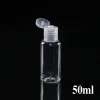 Eenvoudige Plastic Fles Flip Vlinderdeksel Voor Vloeistof 5ML 10ML 20ML 30ML 50ML 60ML 100ML 120ML Reizen Essentiële Oliën Parfum PET-flessen Met Caps