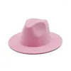 Bérets Femmes Coloré Large Bord Plat Top Fedora Chapeau Hommes Gentlemanlike Chapeaux Occasionnels Casquettes De Mariage