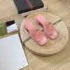 Designer Candy Colors Jelly High-Heeled Womens Slipper Material Bright Frosted High Heels Sexiga Sandaler Fashion Designer Summer Beach High-Heeled Slides Shoes 35-41