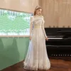 Runway Dresses White Luxury Prom Off One Shoulder Ribbon Beading Feather Tassel A Line Elegant Wedding Party Evening Bridesmaid klänningar