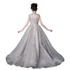 Sierlijk een lijn kanten bloemenmeisje jurken voor lange peuter optocht jurken tule sweep trein eerste communie prinses bal jurk trouwfeestjurk 403