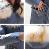 Frauen Trenchcoats X-lange Jacken Wooli Liner Solide Parkas Weibliche Winter Schlank Mit Kapuze Plus Größe Dicken Pelz Kragen Baumwolle Casual Frau