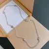 925 Silver Fit Necklace Heart Women Fashion Jewelry Real Me Link Snake Chain Chunky Infinity Knot Rose Pärlor Sliding