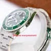 Orologi da uomo di lusso VS Factory 116610 quadrante verde 40mm cal.3135 movimento orologio meccanico automatico impermeabile Orologio in ceramica zaffiro luminoso in acciaio inossidabile