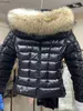 Piumino da uomo Parka da donna Capispalla invernale Cappotti gonfi Cappotto Collo in pelliccia piumini neri Taglie forti 0-6 XS-3XL Spallina Tasca Decorazione con frange HKD230911