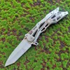 All-steel Handle Folding Knife Hunting Camping Survival Pocket Knife 58HRC High Hardness Outdoor Portable Knife