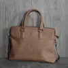 Porte-documents Business gris en cuir souple pour hommes, sacs à main de luxe de haute qualité, sac messager à bandoulière pour ordinateur portable de bureau 230909