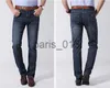 Heren Jeans Mode-Luxe Print Designer Heren Stretch Jeans Lente Lange Rechte Mid Taille Heren Jeans Homme kleding x0911