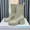 Designer -Bota À Prova D 'Água Welly Solas De Borracha Plataforma Sapatos Ao Ar Livre Rainshoes