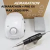 Nail Manicure Set Aemarathon Champion3 Control Box 65W 45000 rpm Högkvalitativ handtag Electric Drill Polish Machine 230911