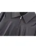 Женские куртки, женская куртка-бомбер 2023, плиссированная винтажная женская куртка оверсайз с длинными рукавами, шикарное водоотталкивающее женское пальто
