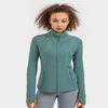 LL-18031 Abbigliamento fitness Abbigliamento da yoga per donna Abbigliamento sportivo Cardigan esterno Giacche Abbigliamento da esterno Casual Corsa per adulti Esercizio a maniche lunghe294R