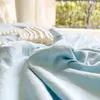 Юбка-кровать, кружевной стираный хлопковый комплект одной двойной простыни, однотонный наматрасник с вышивкой, покрывало в стиле принцессы, наволочка