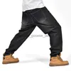 Jeans da uomo Men039s Jeans Uomo Street Dance Hiphop Moda Ricamo Blu Bordo allentato Pantaloni in denim Complessivo Maschio Rap Hip Hop Plus Size 468551L230911