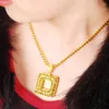Ожерелья с подвесками SAIYE, ожерелье с окном любви, 24-каратное позолоченное обручальное ювелирное изделие, подарок для женщин