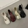 Sapatos de vestido pequeno grupo baotou lacado couro salto plano raso boca redonda cabeça fresca mary jane versátil mulheres