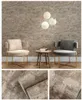 Wallpapers Dark Rustic Concrete Wall Texture Faux Cement Wallpaper Office Bedroom Living Room Background Paper Black White Grey
