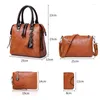 Borse da sera Borsa a tracolla in pelle moda Tote Bolsa 4 pezzi/set Borsa da donna composita di alta qualità Set femminile