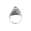 Anelli a grappolo 37 17,5 mm Ottone placcato color rodio di qualità premium Perline di pietra punk antica Charms Accessori per anelli di moda