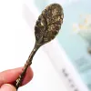 Natural Crystal Spoon Amethyst Kaffee Kaffee Haushaltsgeschirr DIY geschnitztes Langgang Mischlöffel